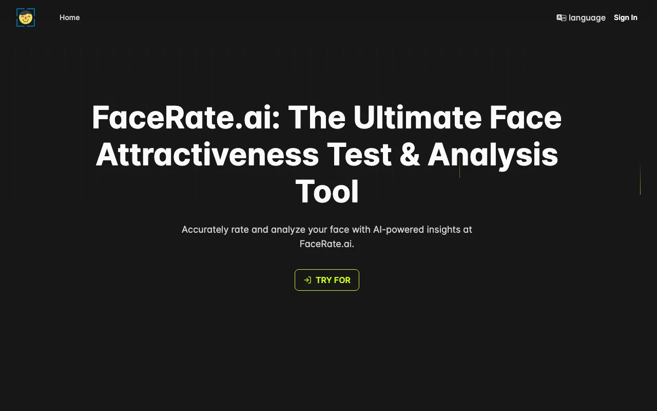 FaceRate.ai — preview screenshot