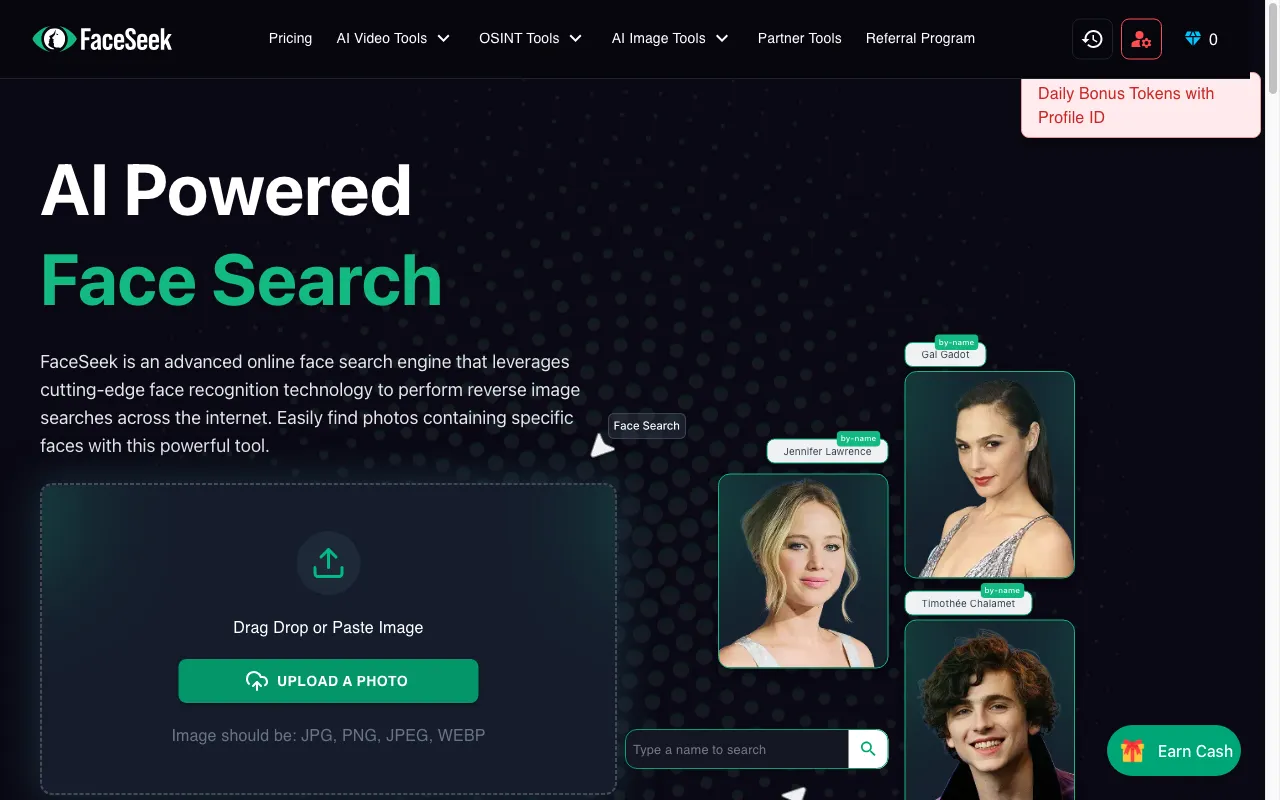FaceSeek — preview screenshot