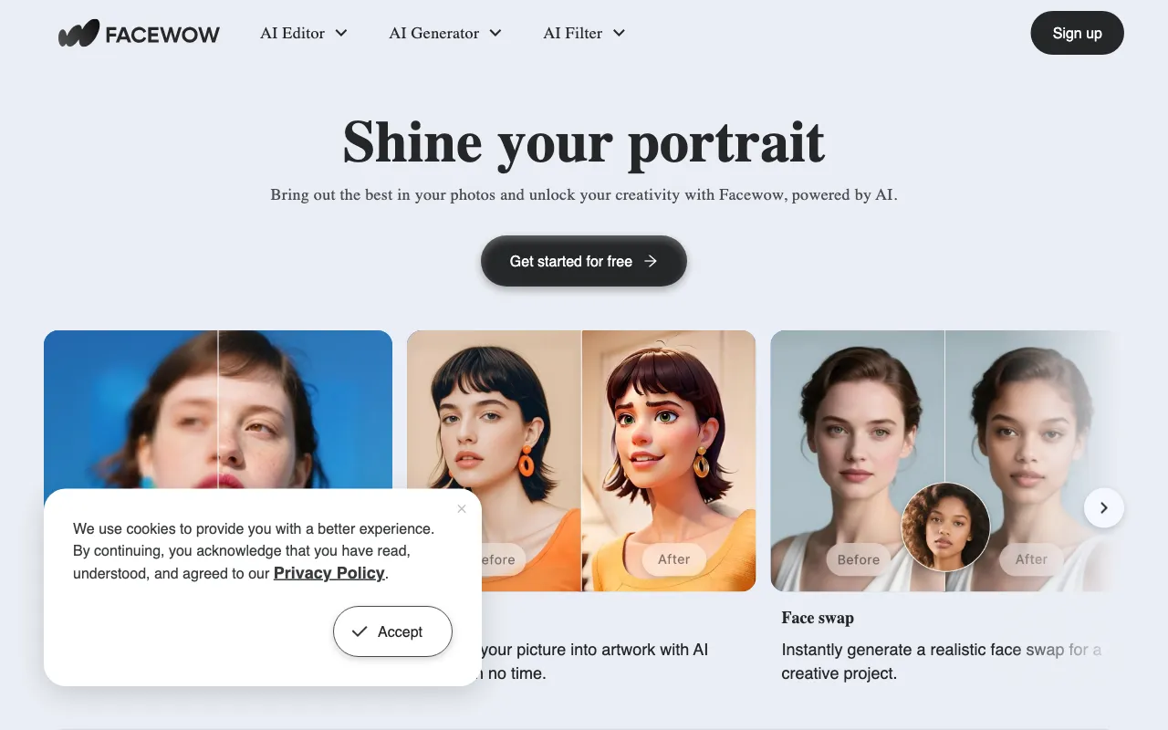 facewow — preview screenshot