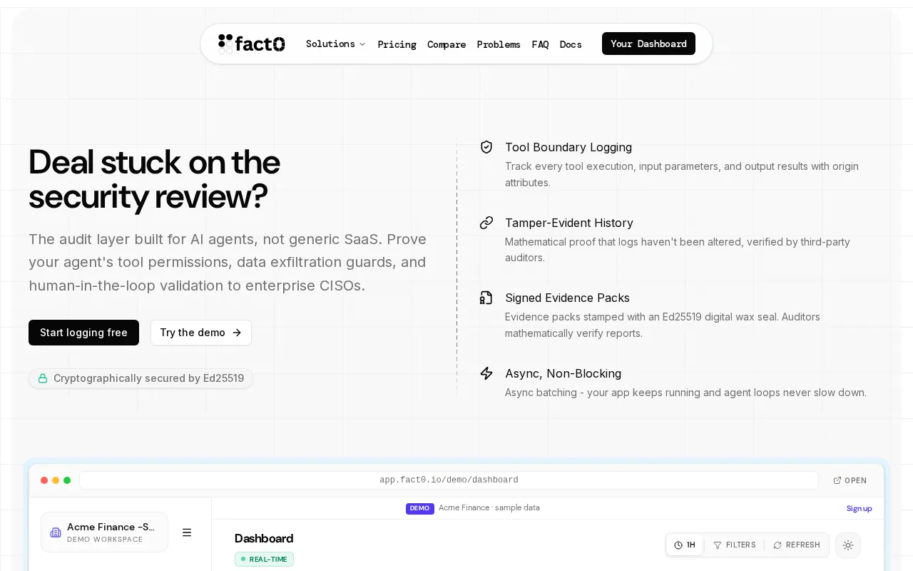 Fact0 — preview screenshot
