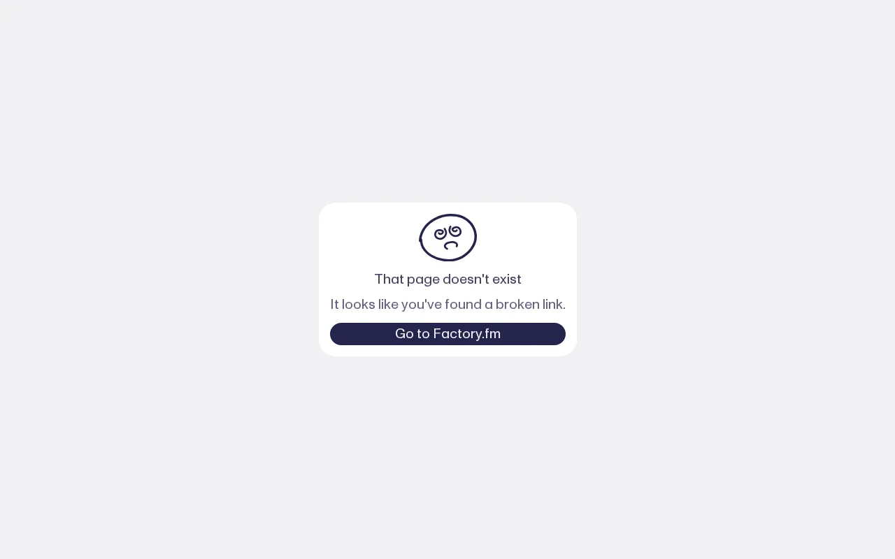 Factory.fm — pricing page