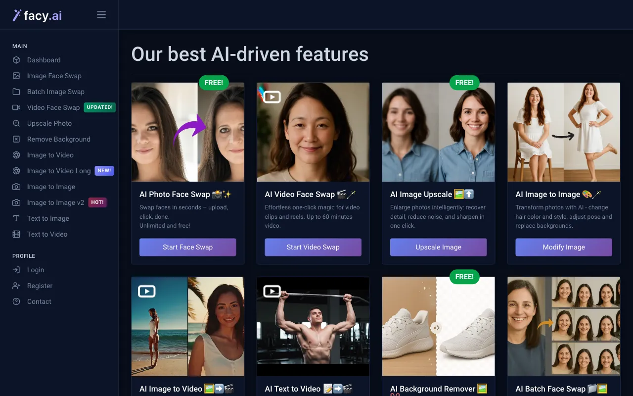 FACY AI — preview screenshot