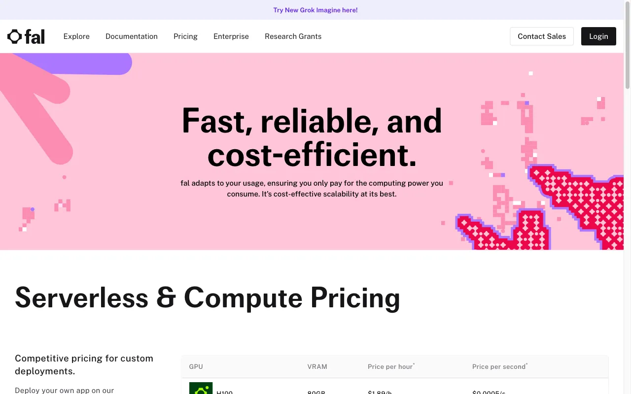 fal.ai — pricing page