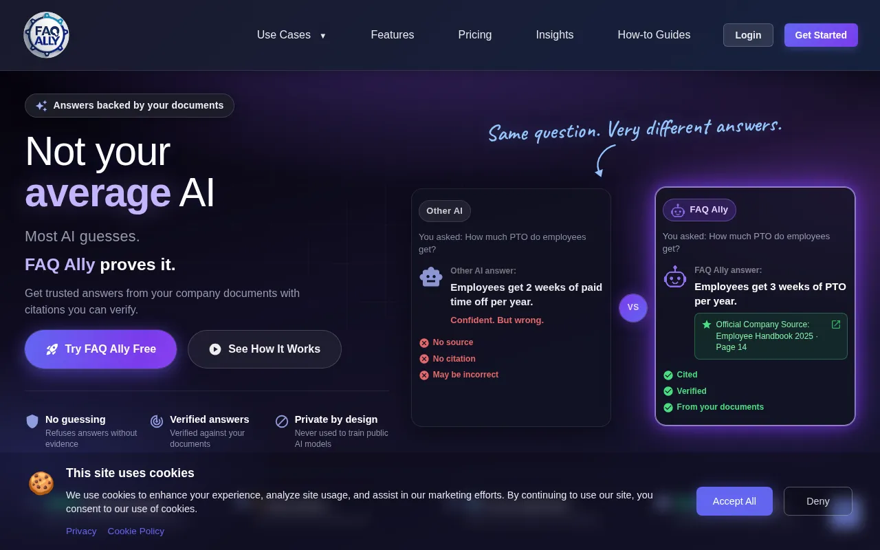 FAQ Ally — preview screenshot