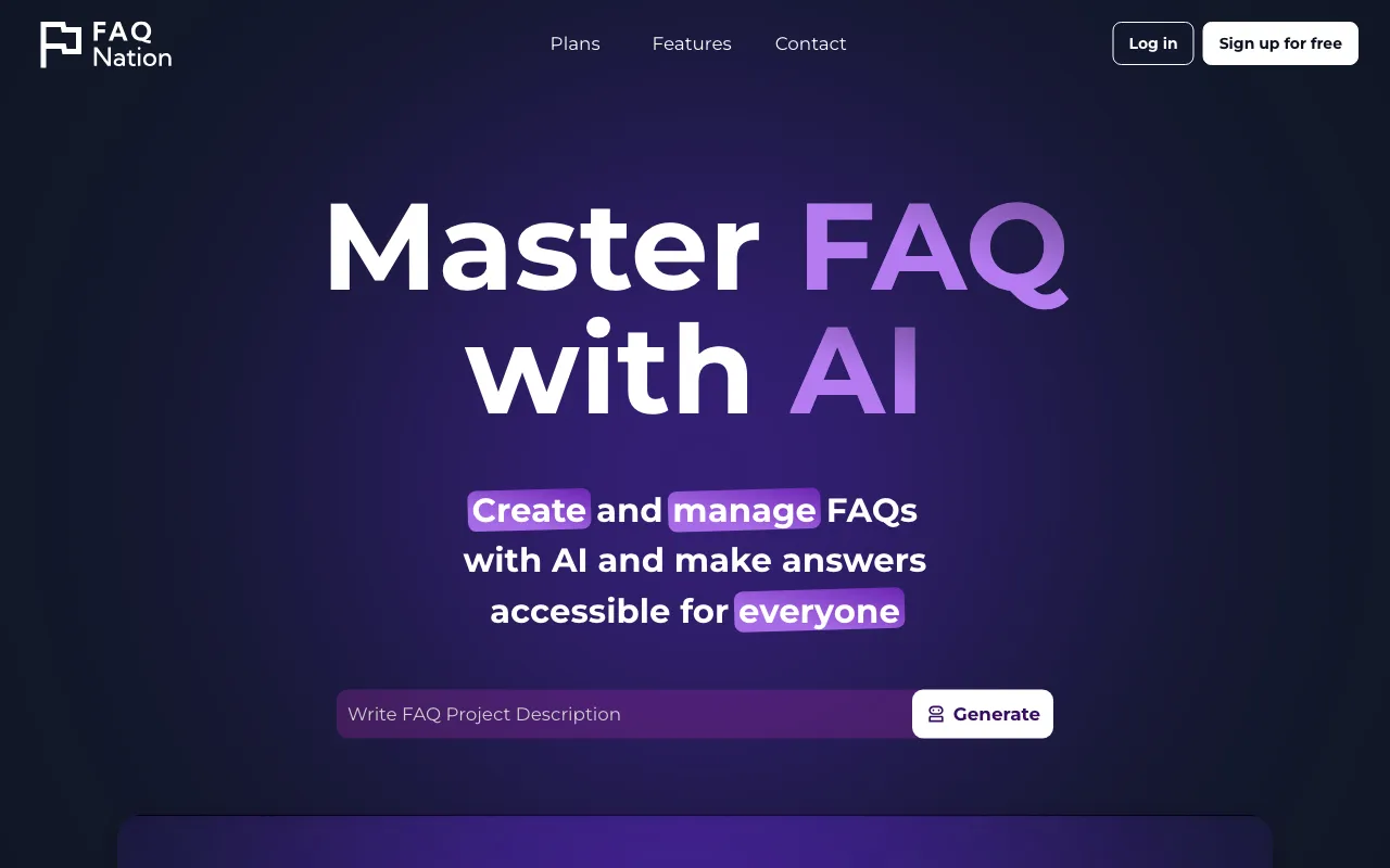FAQ Nation — preview screenshot