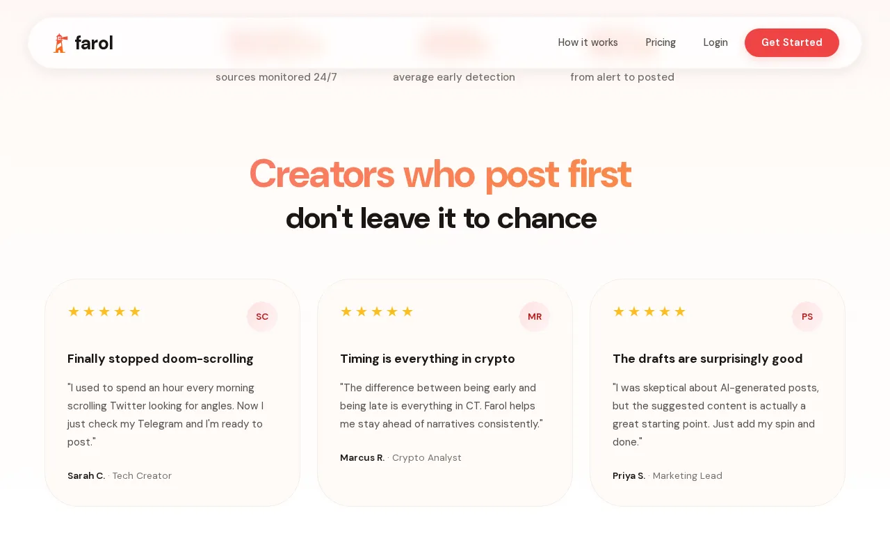 Farol — preview screenshot