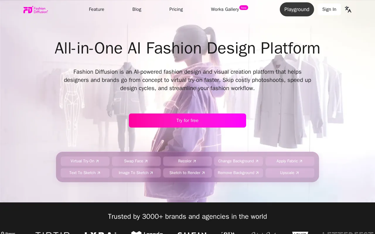Fashion Diffusion AI — preview screenshot