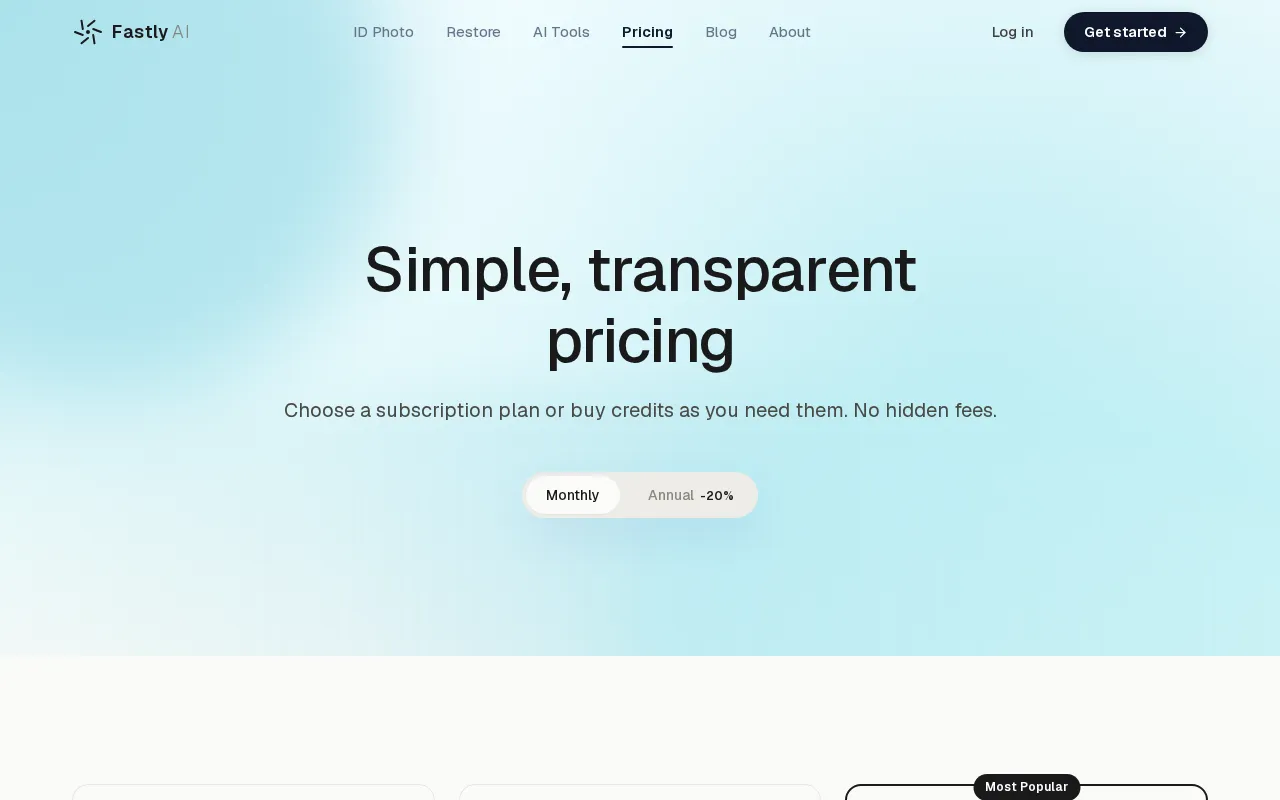 Fastly AI — pricing page