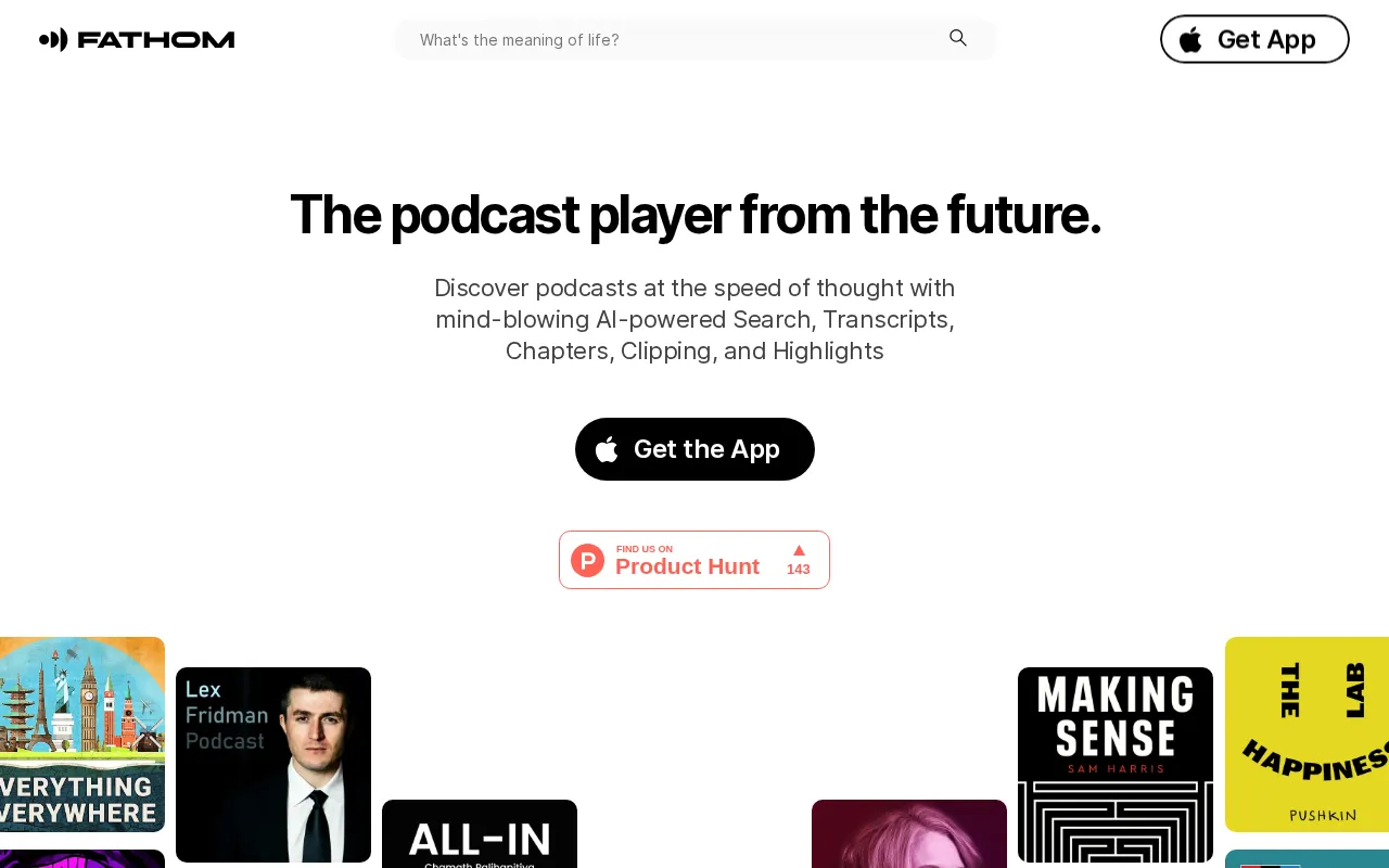 Fathom.fm — preview screenshot