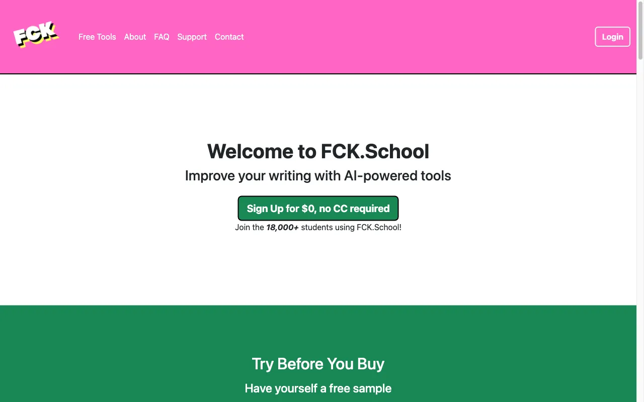 FCK.School — preview screenshot