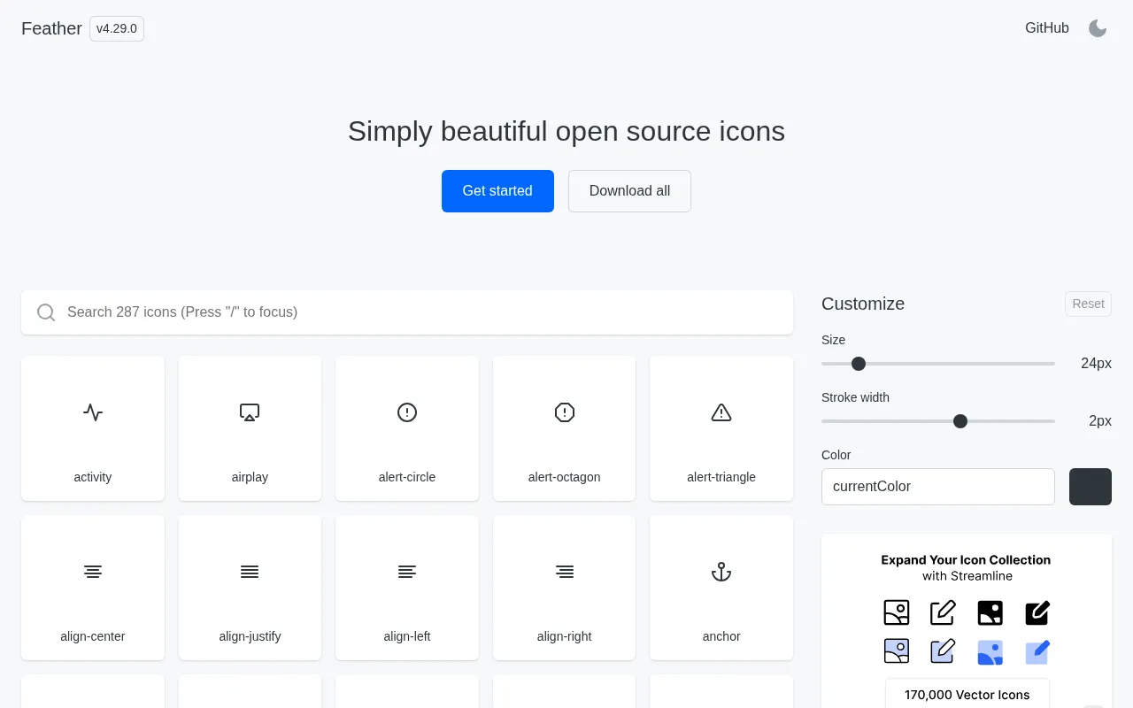 Feather — preview screenshot