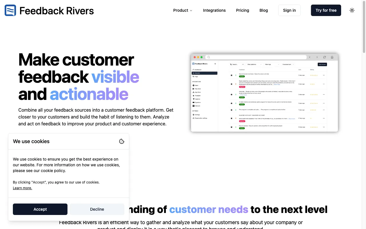 Feedback Rivers — preview screenshot