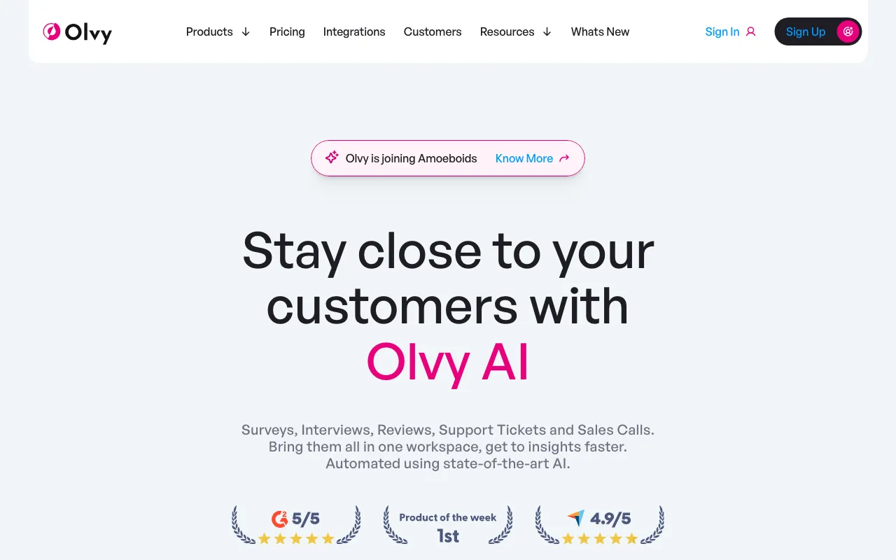 Feedback Widget by Olvy — preview screenshot