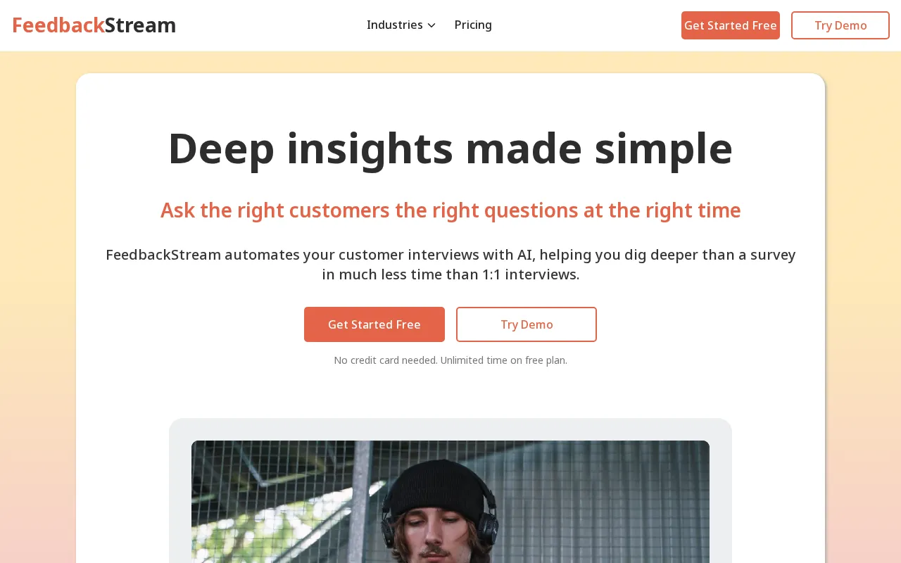 FeedbackStream — preview screenshot