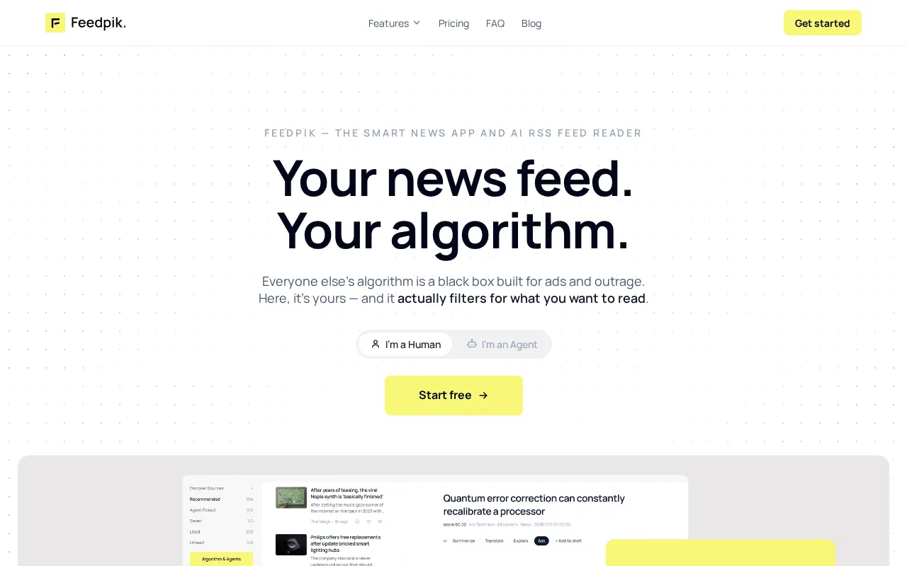 Feedpik — preview screenshot