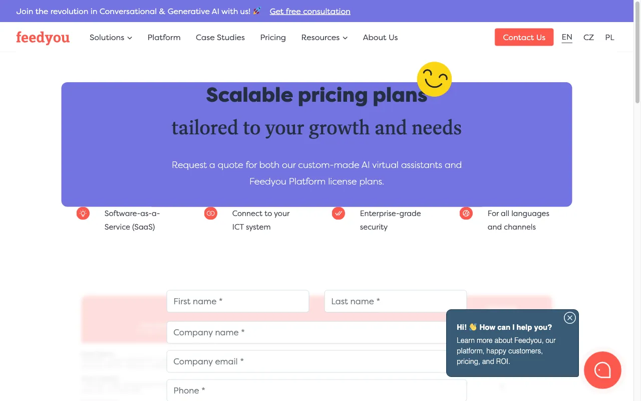 feedyou.ai — pricing page