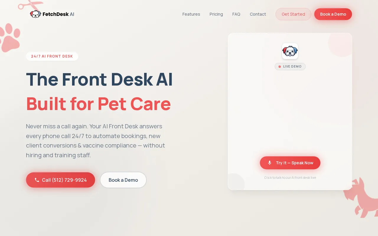 FetchDesk AI — preview screenshot