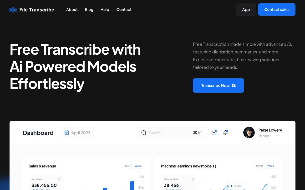 File Transcribe — preview screenshot