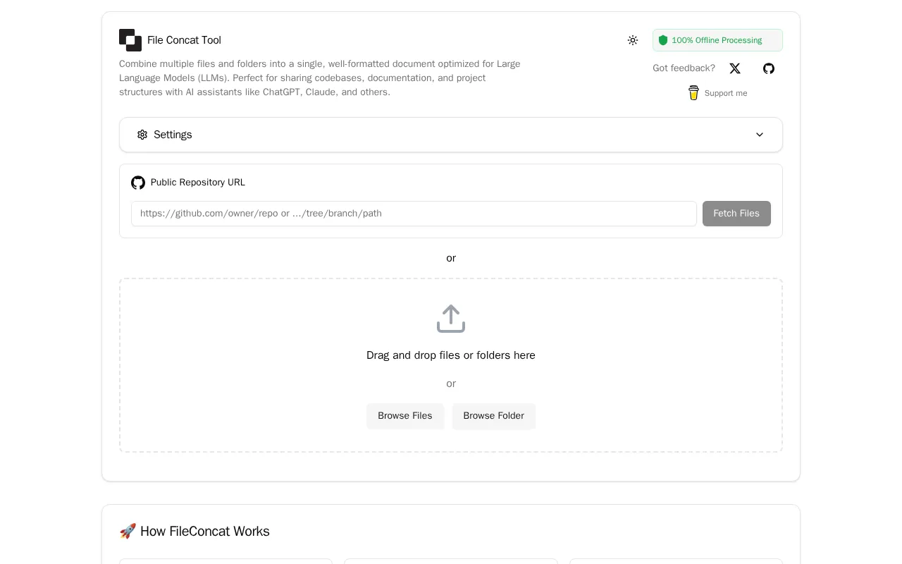FileConcat.com — preview screenshot