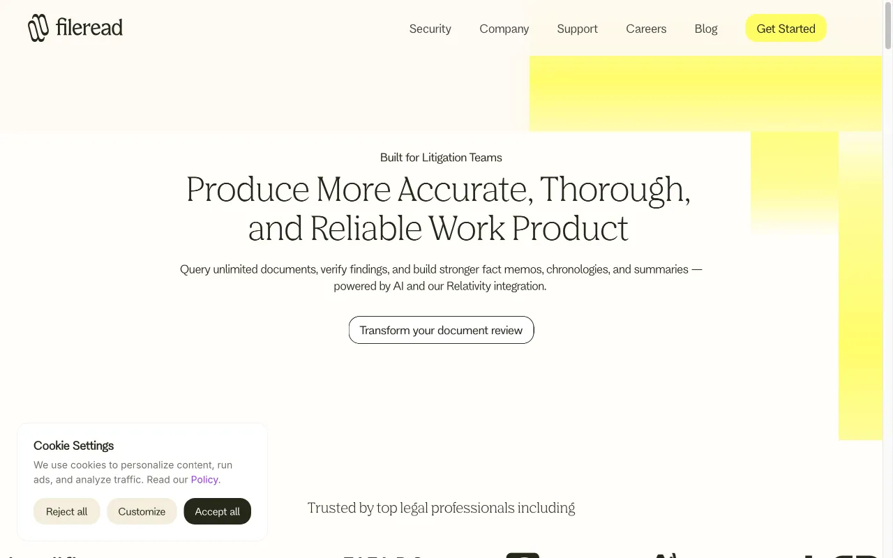 Fileread AI — preview screenshot