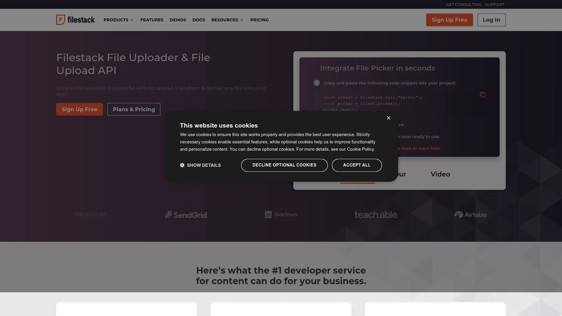 Filestack — preview screenshot