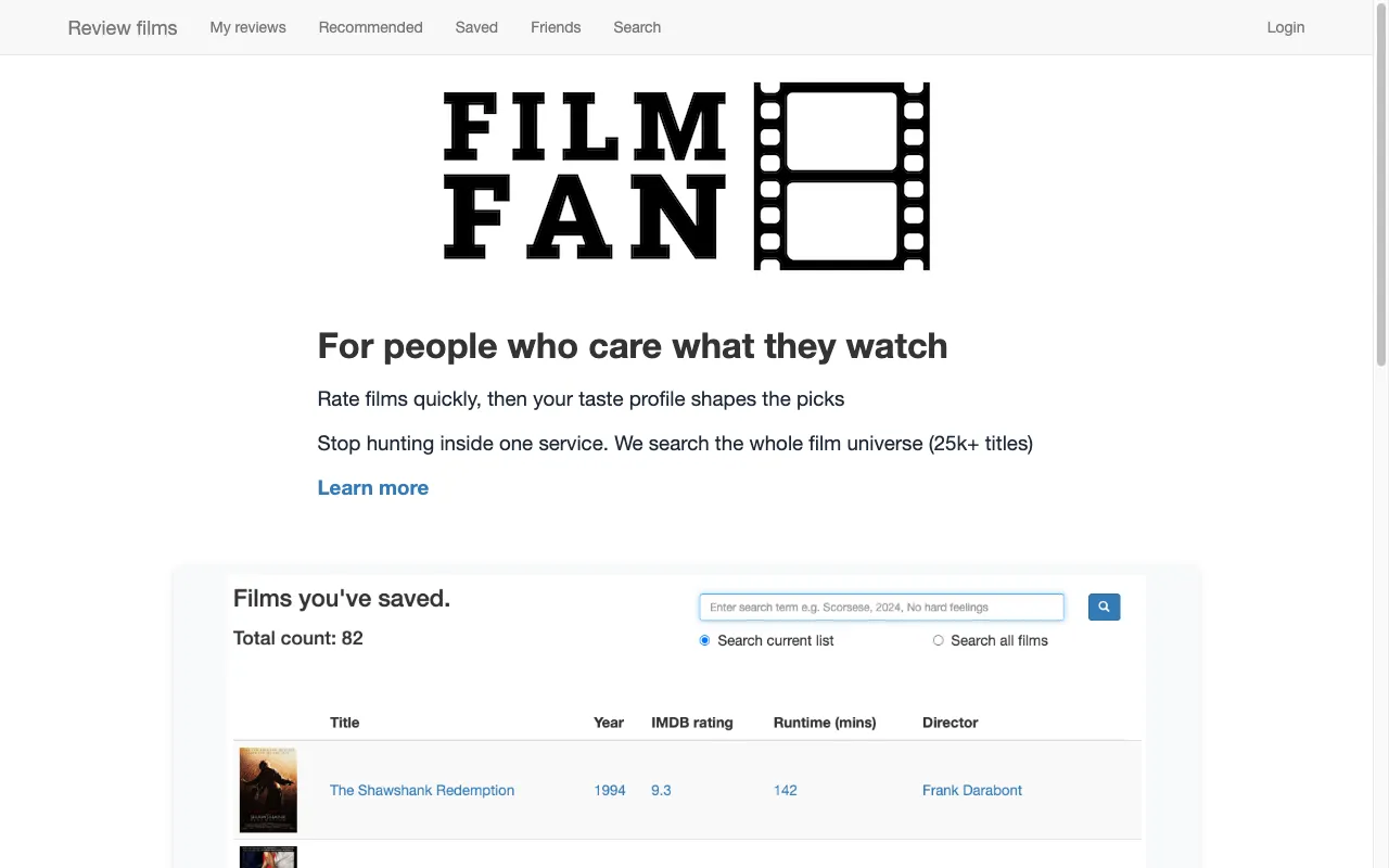 FilmFan — preview screenshot