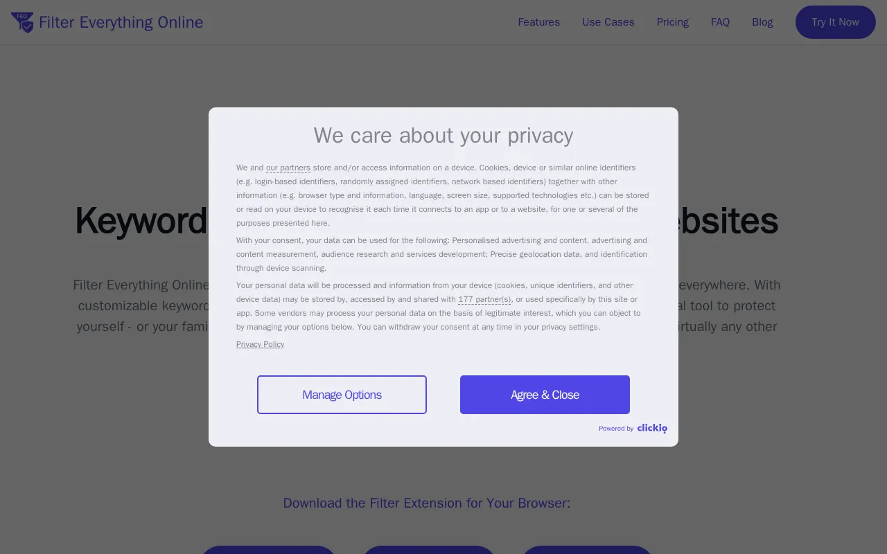 Filter Everything Online — preview screenshot