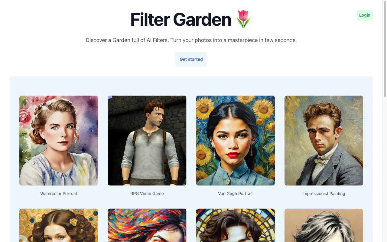 Filter Garden — preview screenshot