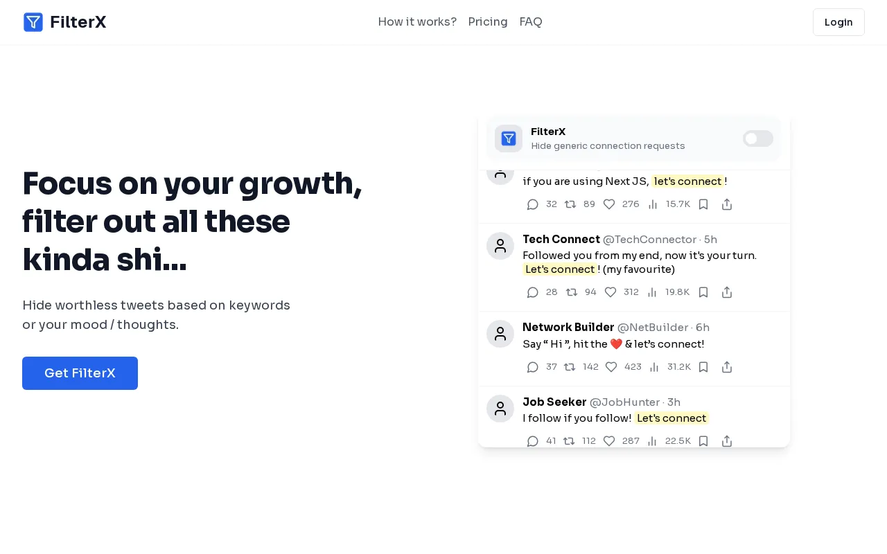 FilterX — preview screenshot