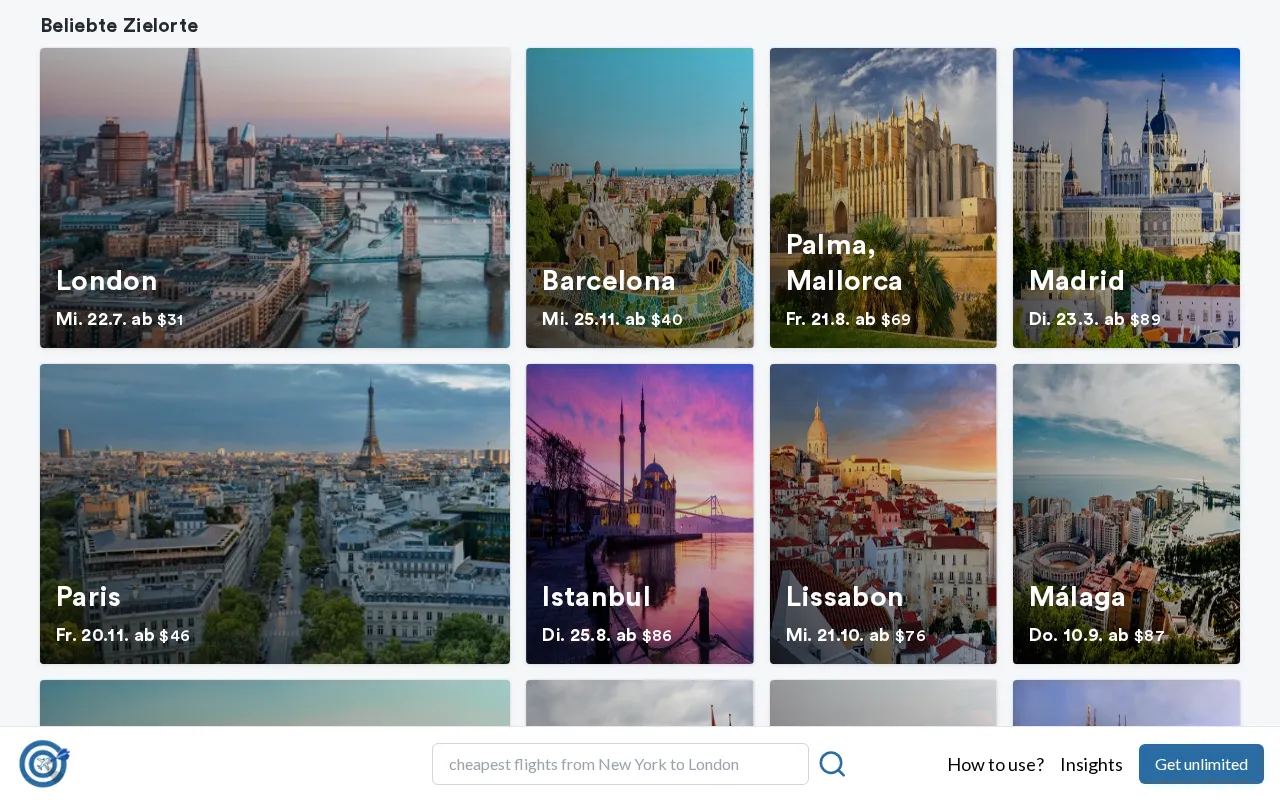 fin.flights — preview screenshot