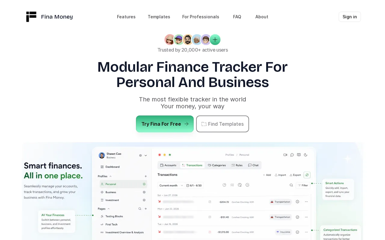 Fina — preview screenshot