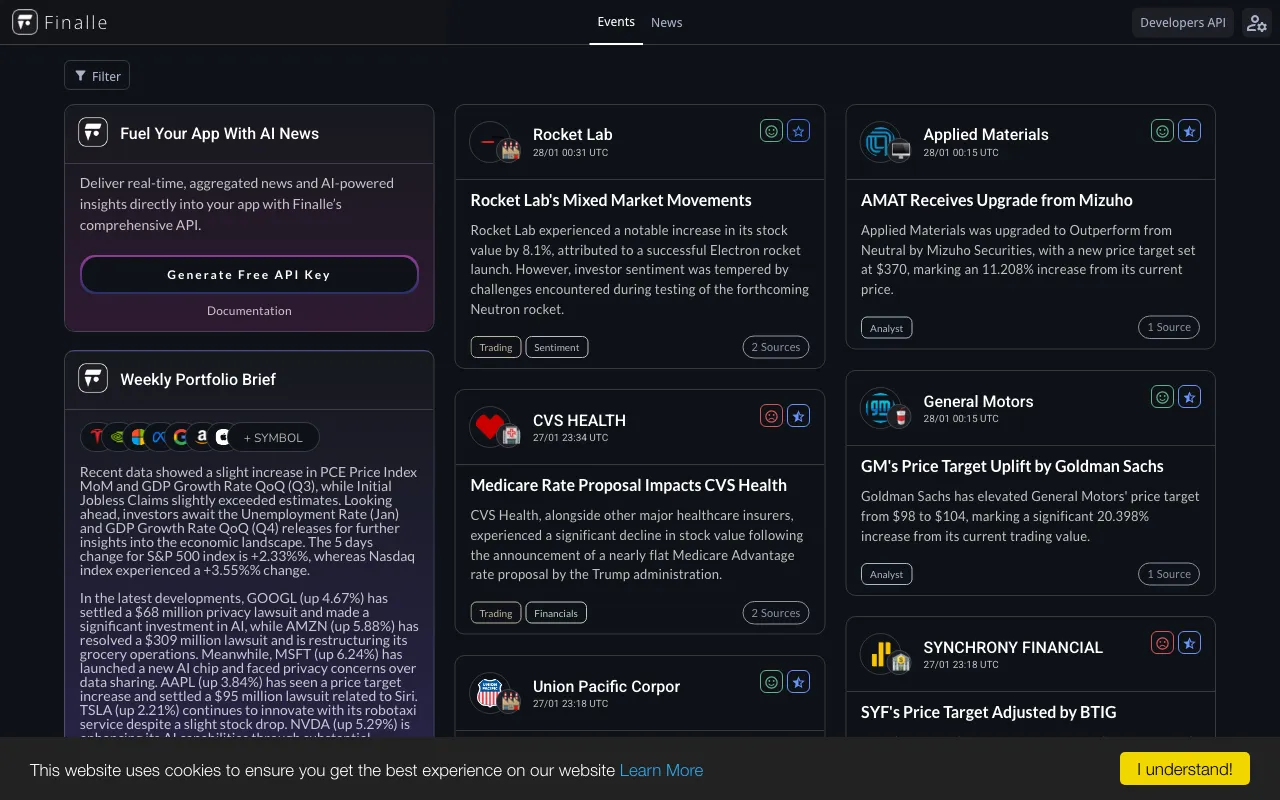 Finalle — preview screenshot
