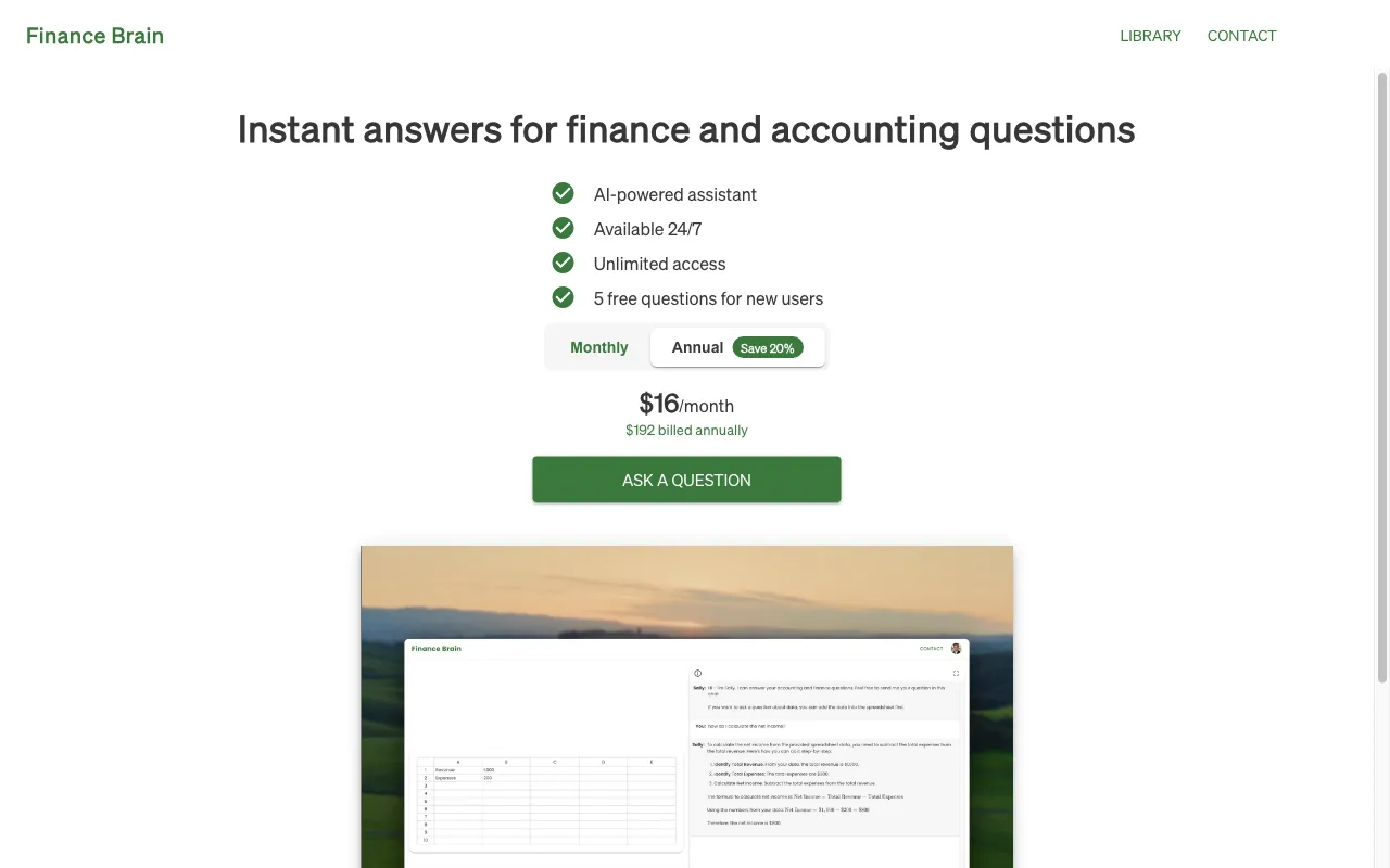 Finance Brain — preview screenshot