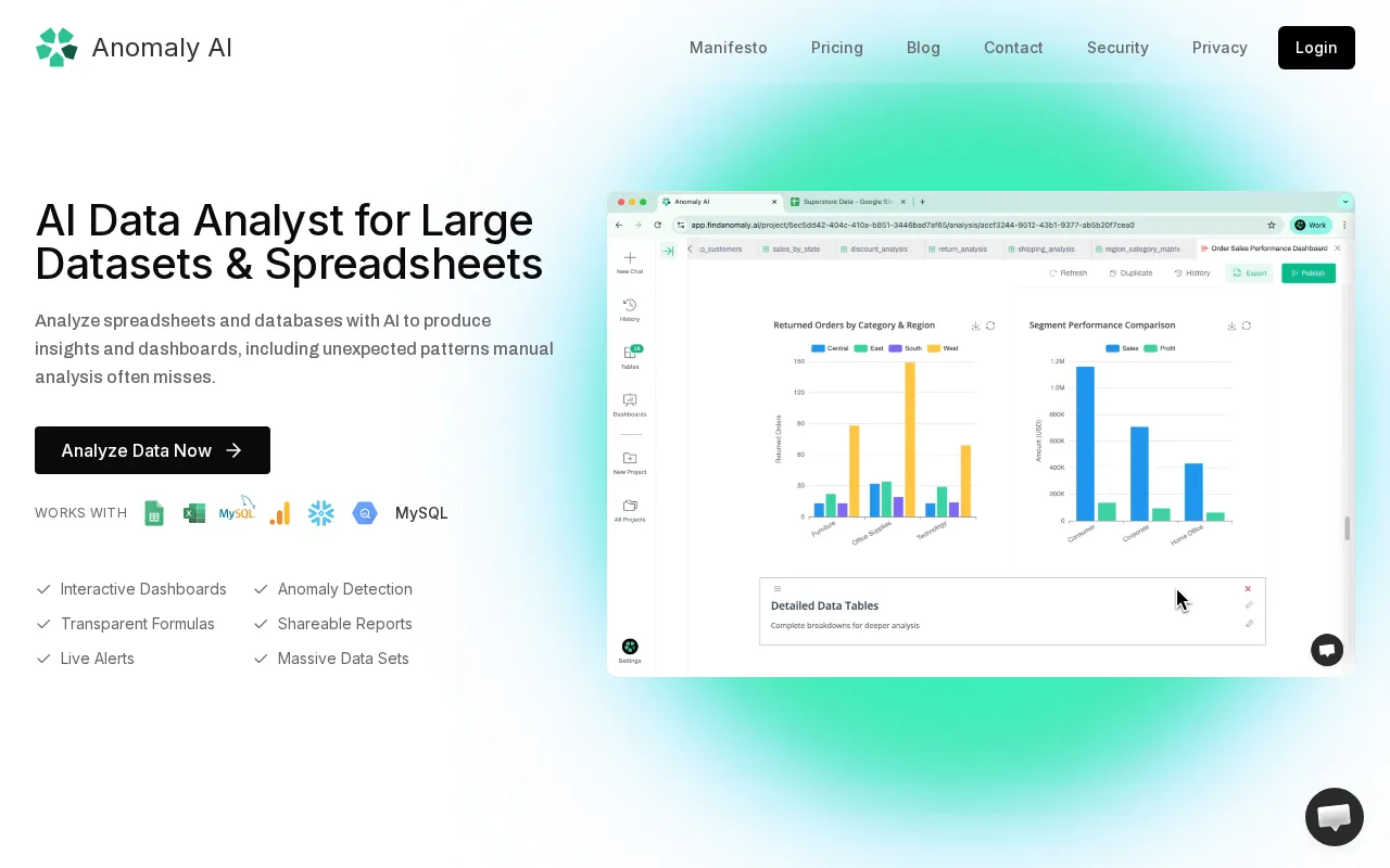 FindAnomaly — preview screenshot