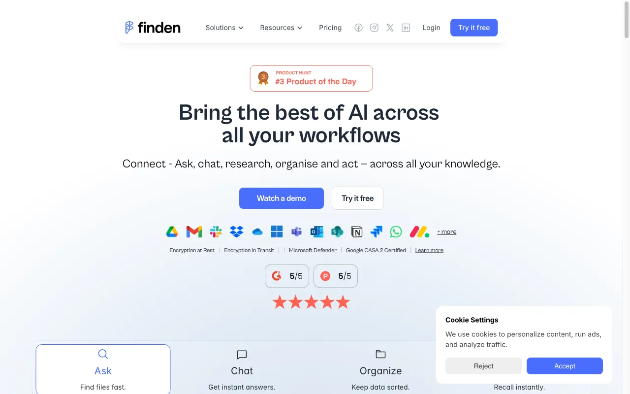 Finden — preview screenshot