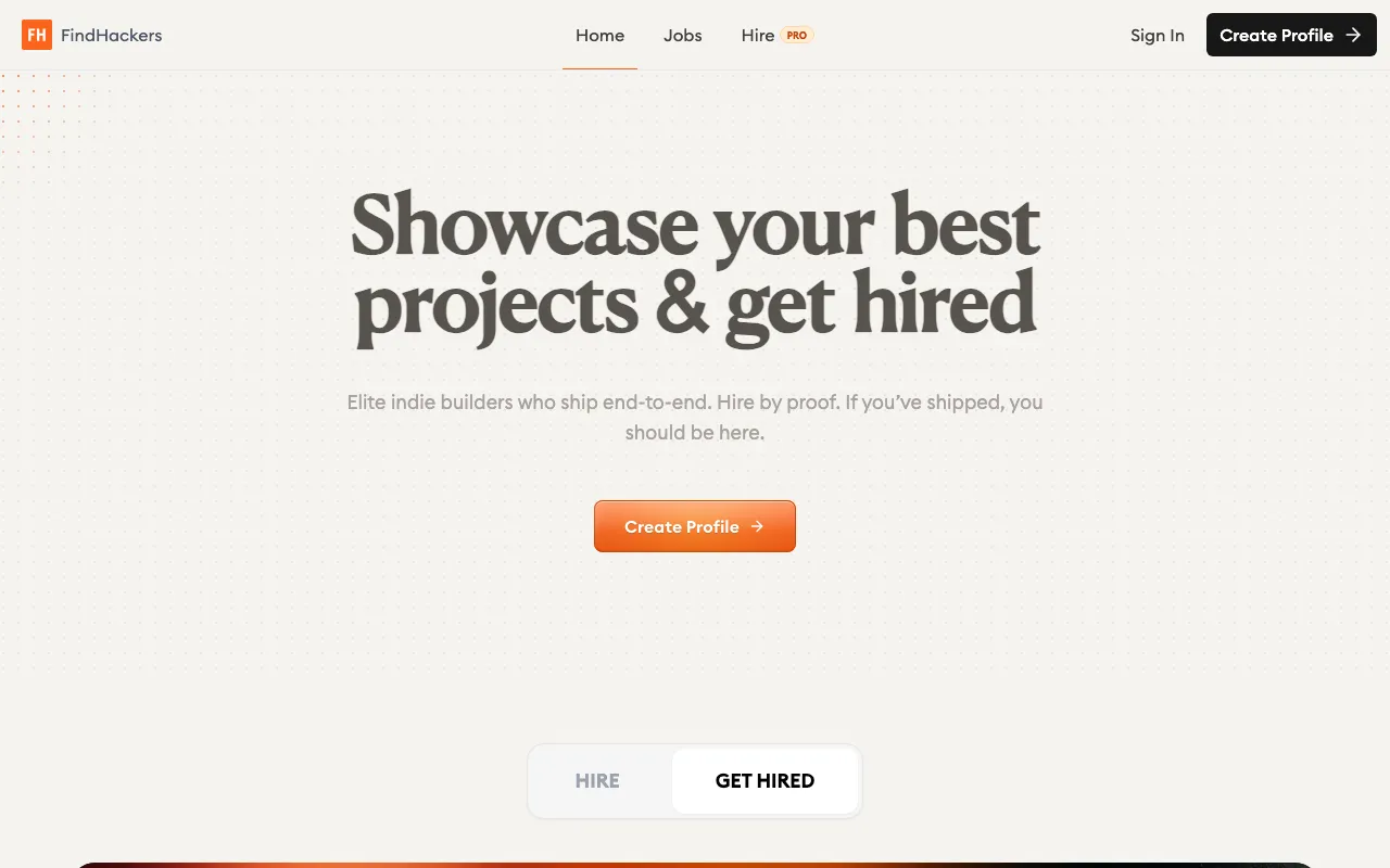 FindHackers — preview screenshot