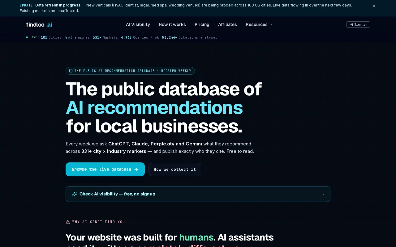 findloc.ai — preview screenshot