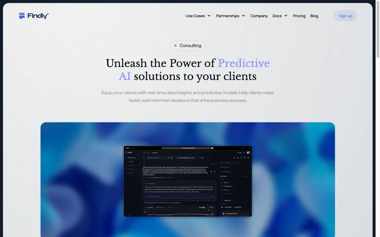 Findly — pricing page