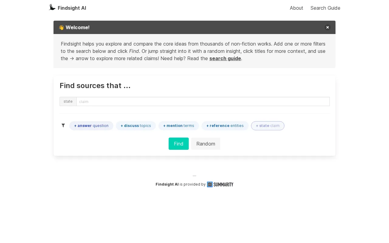 Findsight — preview screenshot
