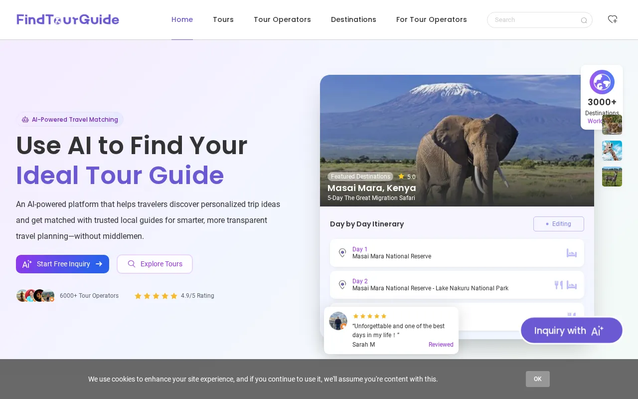 FindTourGuide — preview screenshot