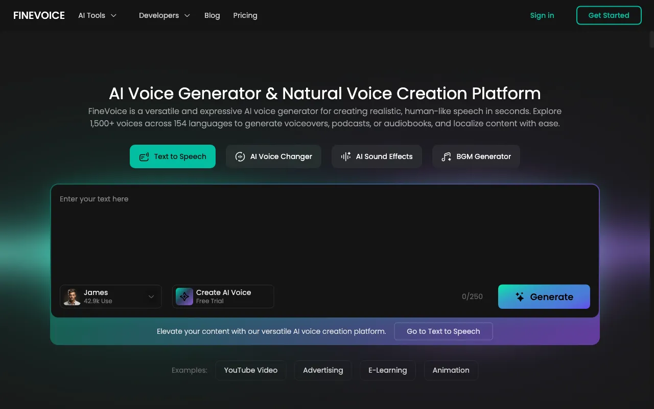 FineVoice — preview screenshot