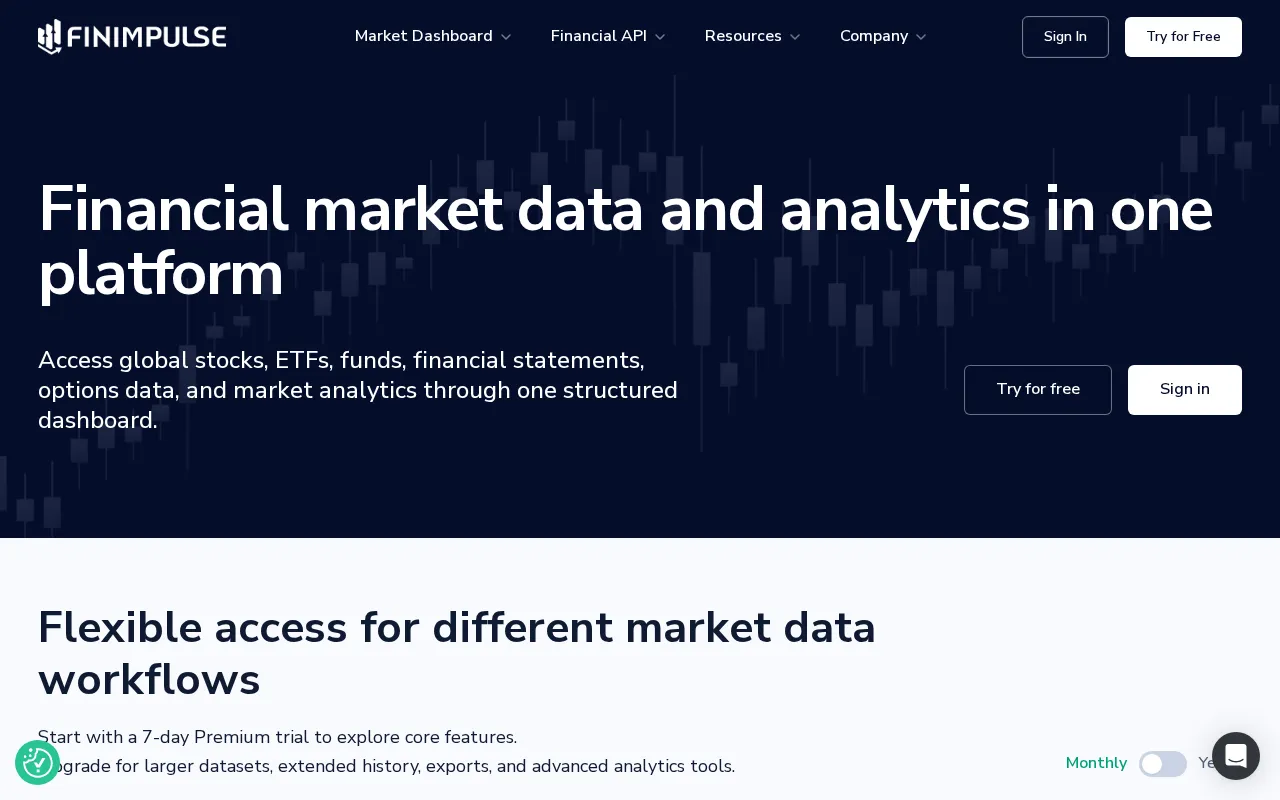Finimpulse — pricing page