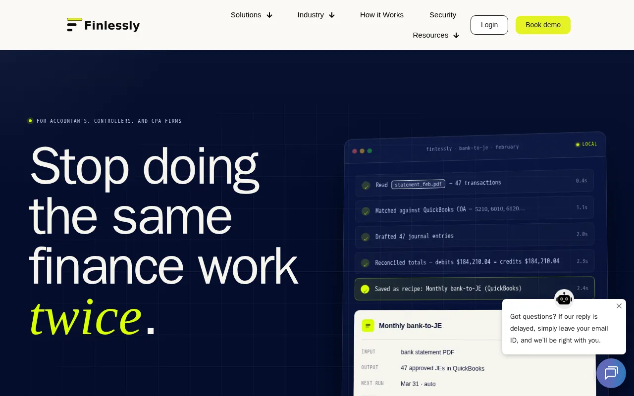 Finlessly.ai — preview screenshot