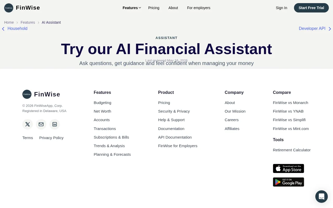 FinWise — preview screenshot