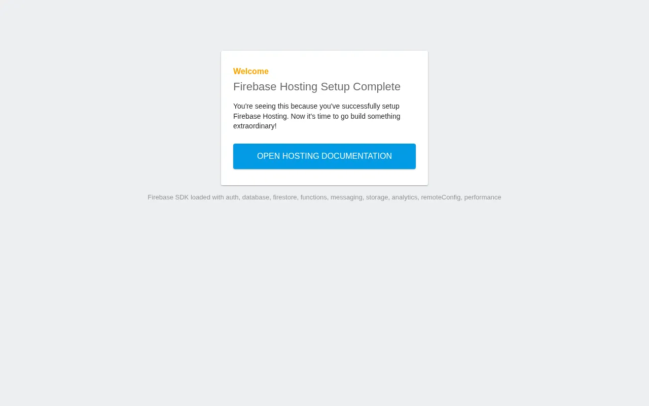 Firebase Hosting — pricing page