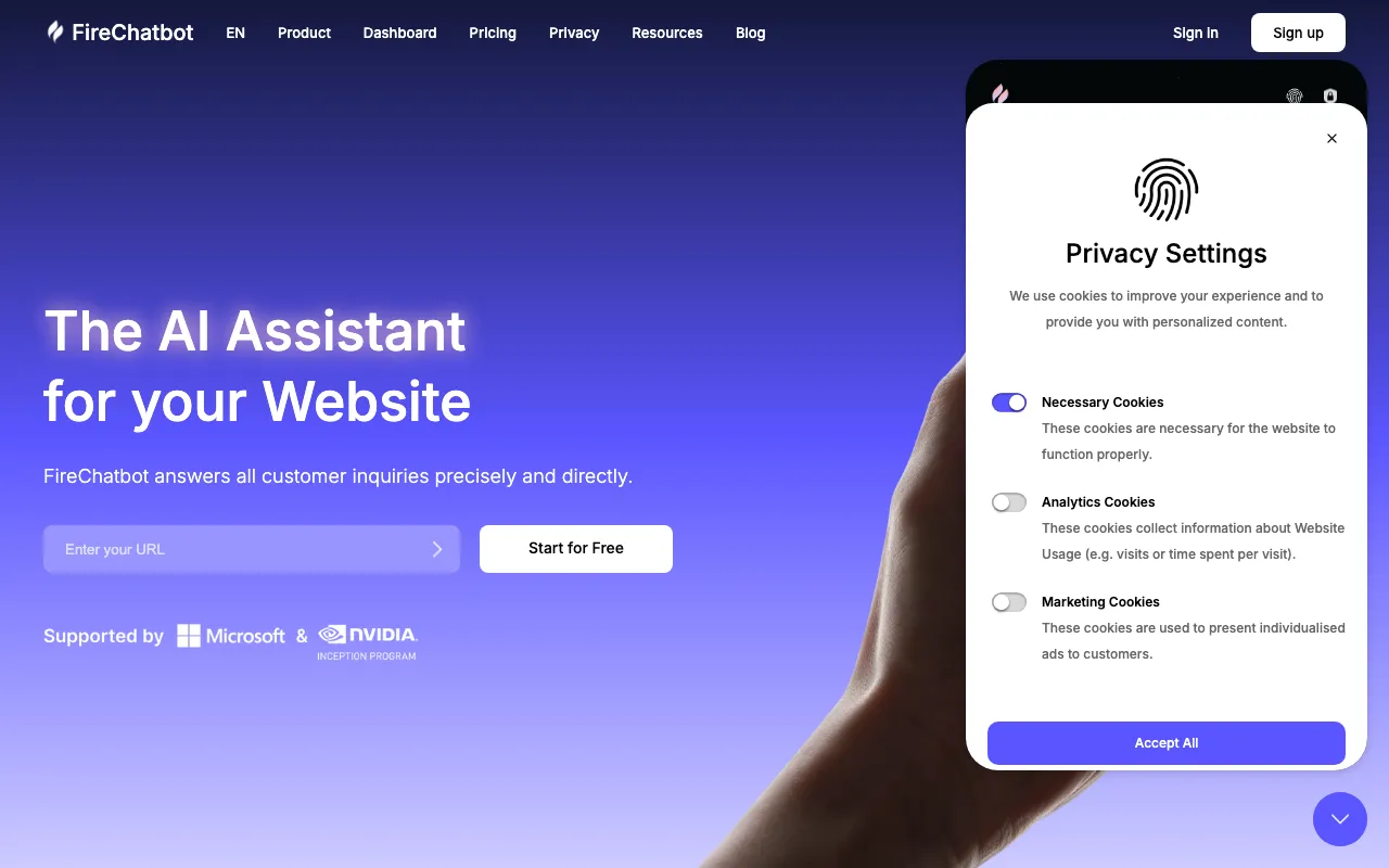 FireChatbot — preview screenshot