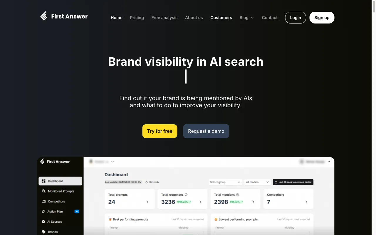 First Answer — preview screenshot