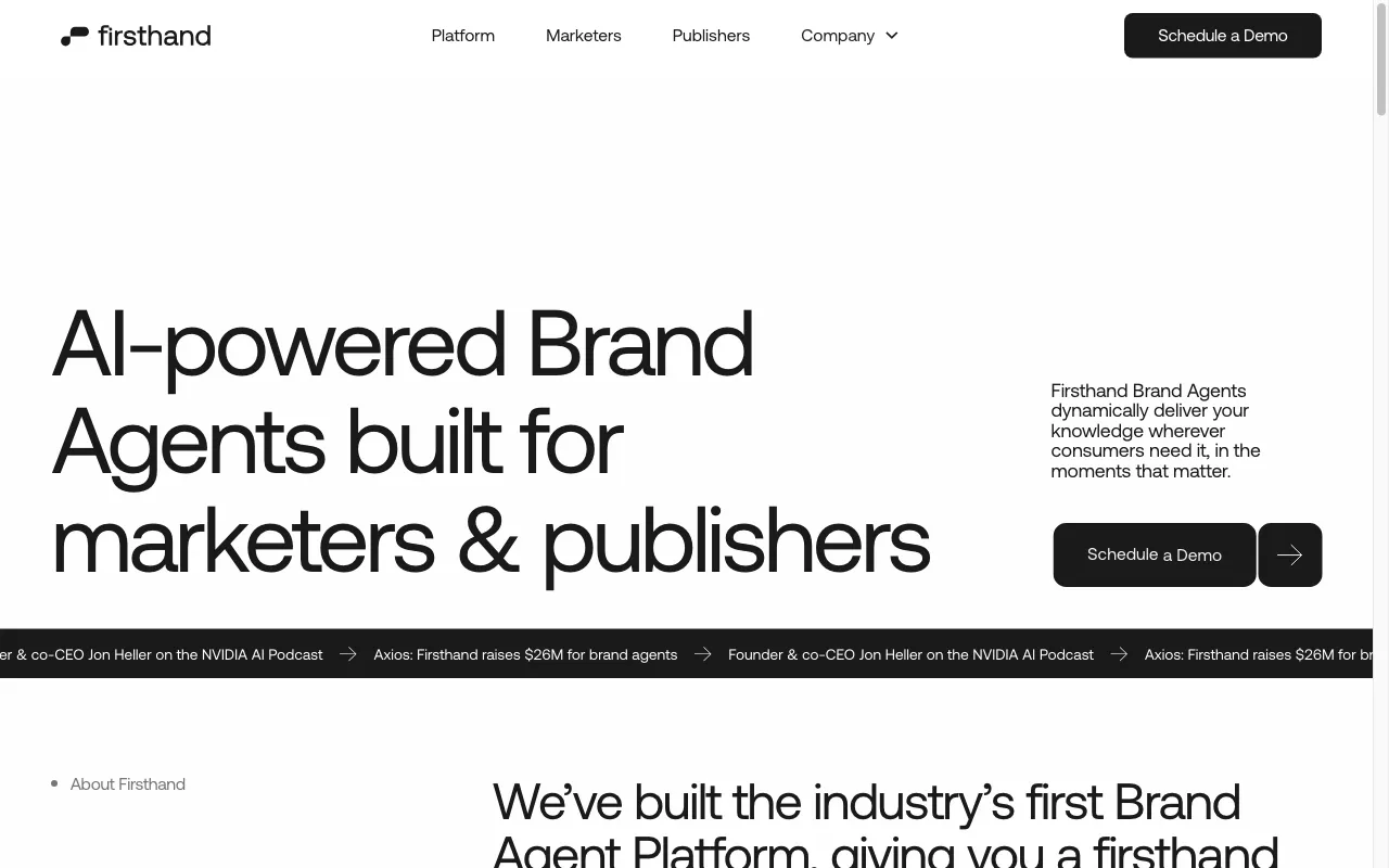 Firsthand — preview screenshot