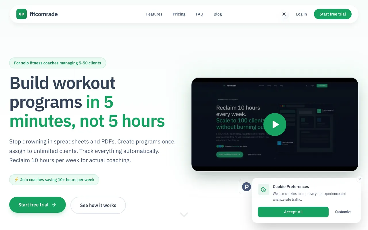 FitComrade — preview screenshot