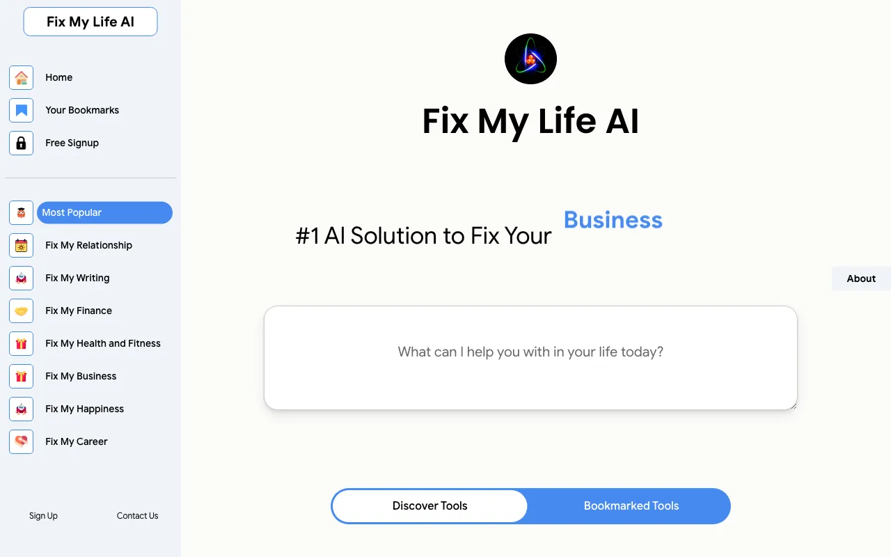 Fix My Life AI — preview screenshot